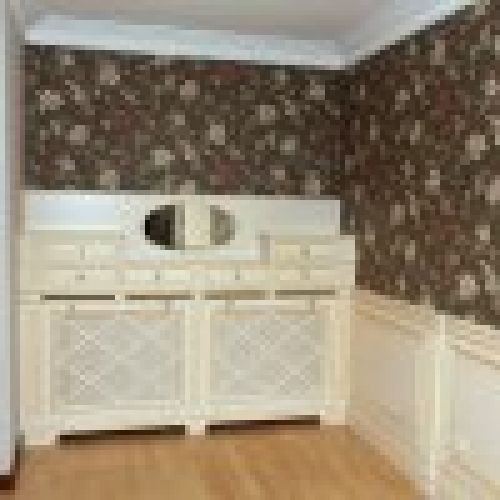 Boiserie lacada con pátina
