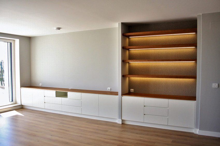 Librería laca y madera