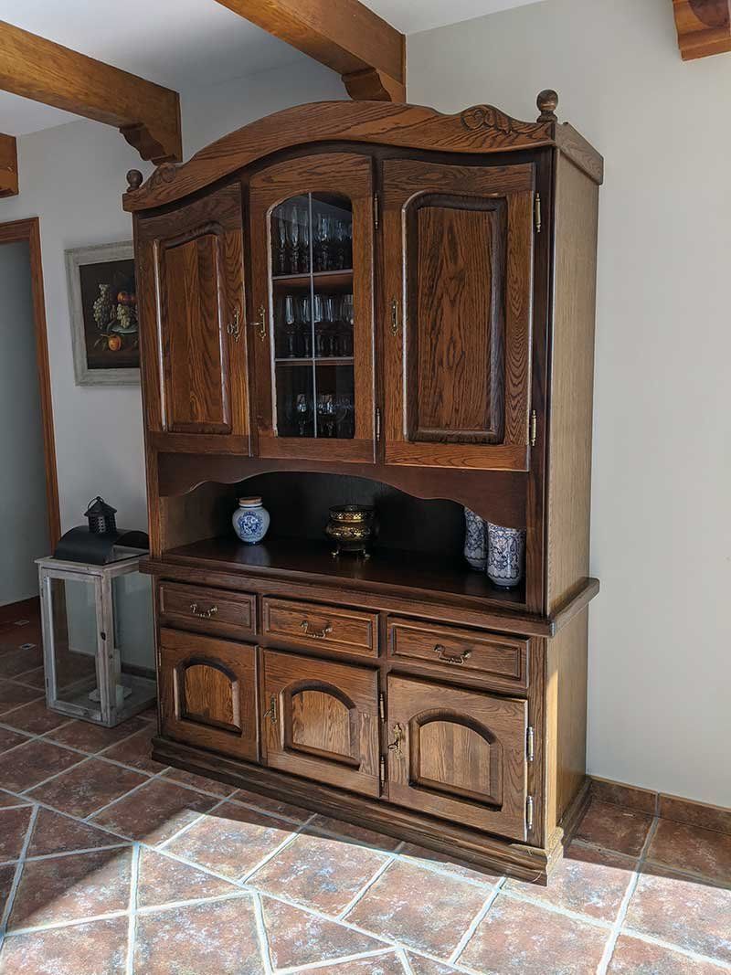 Renovación acabado vitrina