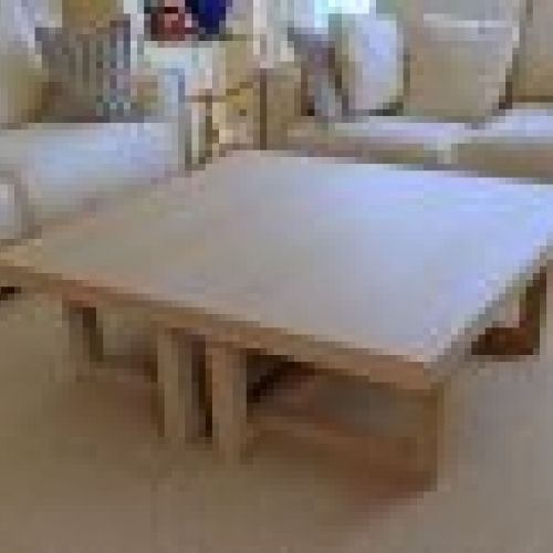 Mesa en roble teñido al aceite