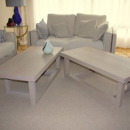 Mesa en roble teñido al aceite