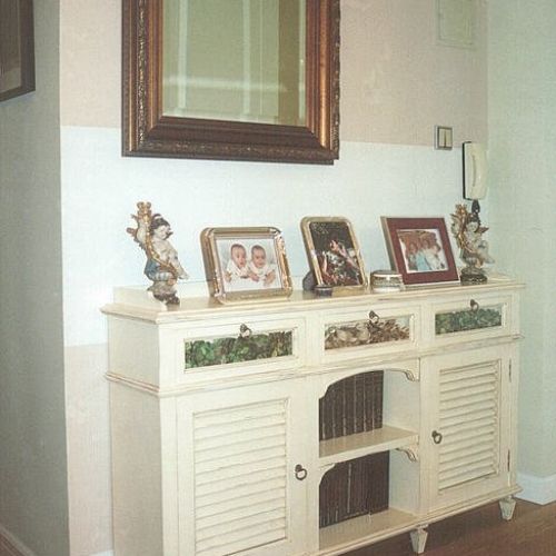 Cubreradiador en laca patinada