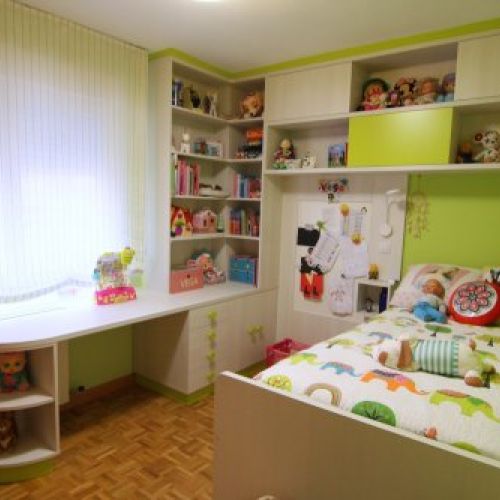 Combina Melamina y Laca verde