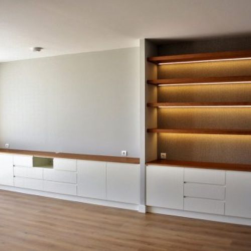 Librería laca y madera