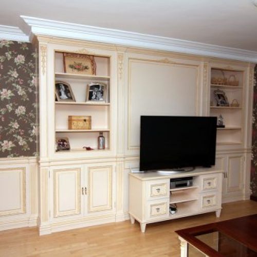 Boiserie lacada con pátina